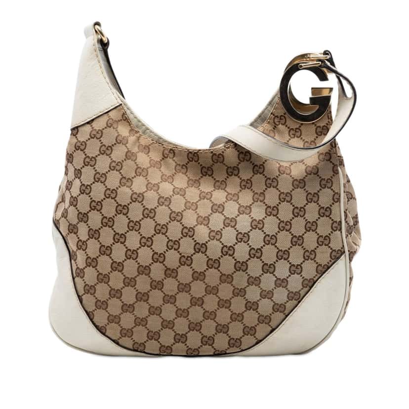 Gucci GG Canvas Charlotte Crossbody Beige Very good condition - Front View