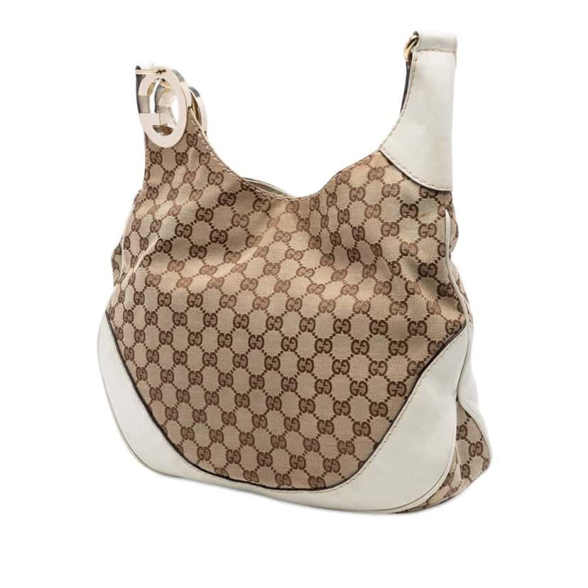 Gucci GG Canvas Charlotte Crossbody Beige Very good condition - Back View