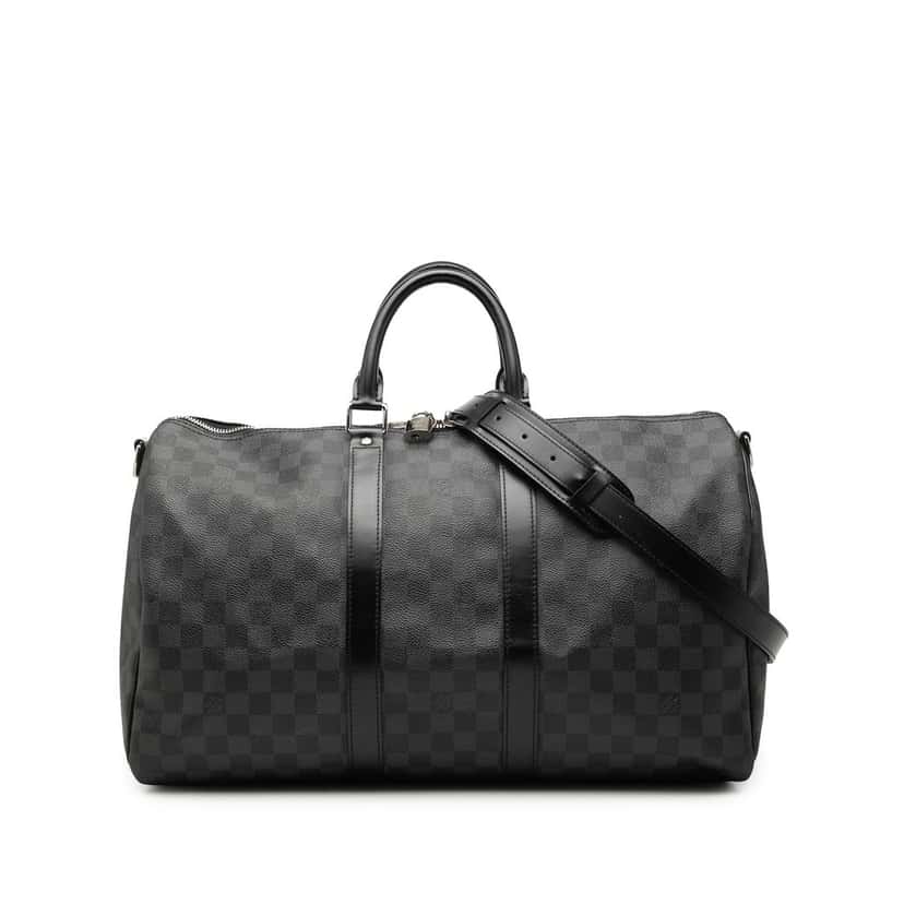 Louis Vuitton Damier Graphite Keepall Bandouliere 45 Black Very good condition - Front View