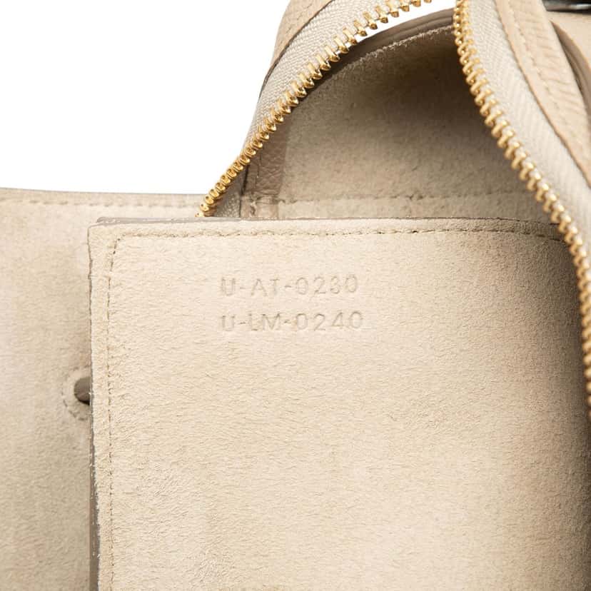 Celine Micro Grained Calfskin Belt Bag Beige Leather Very good condition - Box View