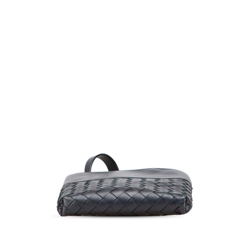 Bottega Veneta Nappa Intrecciato Messenger Bag Black Leather Very good condition - Inside View