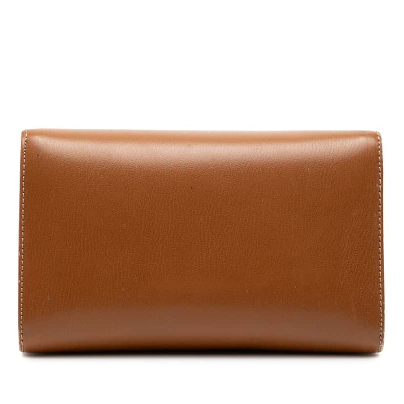 LOEWE Leather Velasquez Twist Shoulder Bag Brown Leather Good condition - Inside View