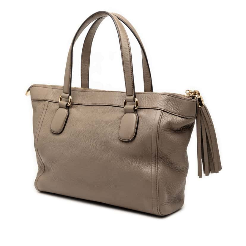 Gucci Small Leather Soho Working Tote Brown Leather Very good condition - Back View