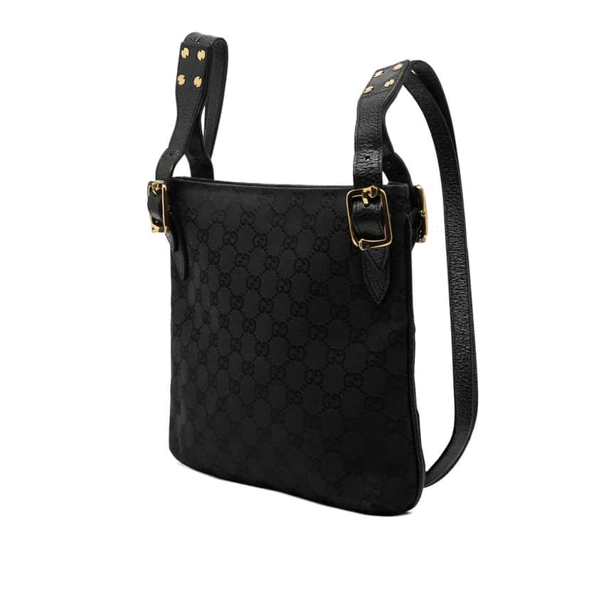 Gucci GG Canvas Crossbody Black Very good condition - Back View