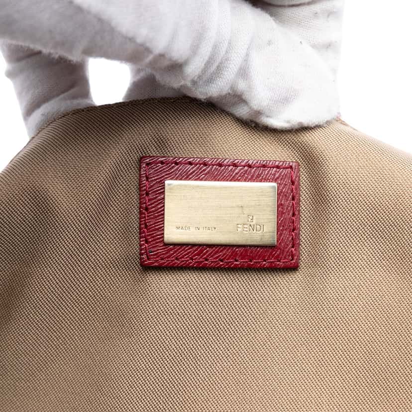 Fendi Zucca Shadow Canvas Flap Shoulder Bag Beige Very good condition - Box View