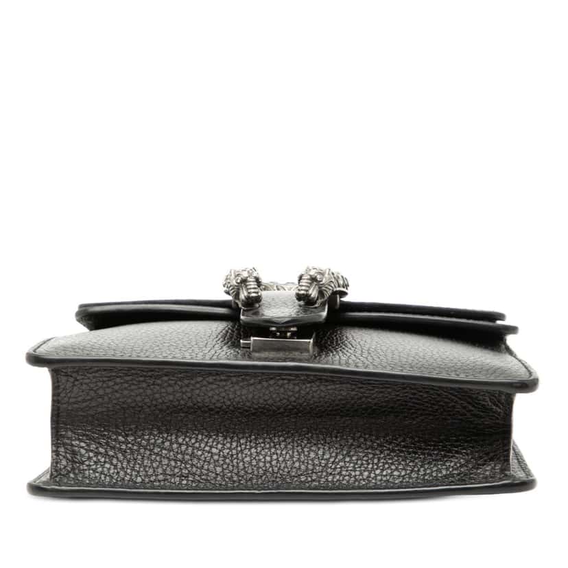 Gucci Small Leather Dionysus  Crossbody Black Leather Very good condition - Inside View