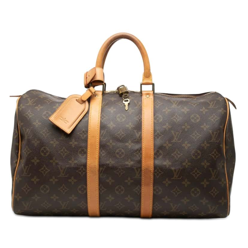 Louis Vuitton Monogram Keepall 45 Brown Good condition - Front View