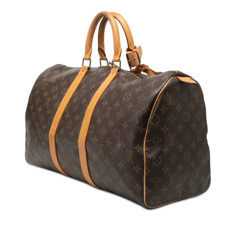 Louis Vuitton Monogram Keepall 45 Brown Good condition - Back View