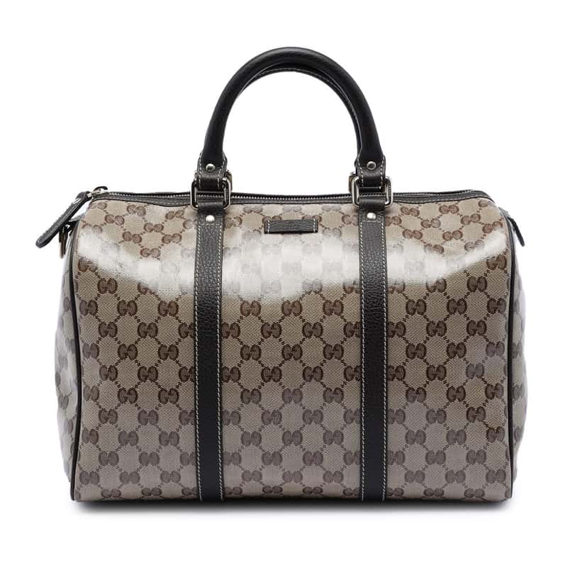 Gucci Medium GG Crystal Joy Boston Bag Beige Very good condition - Front View