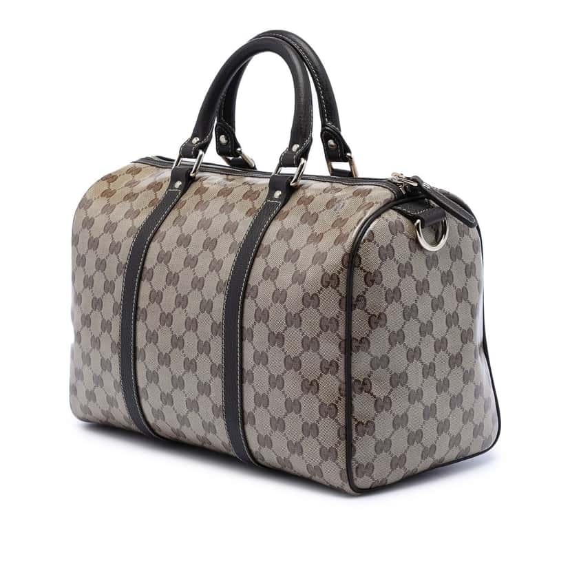 Gucci Medium GG Crystal Joy Boston Bag Beige Very good condition - Back View