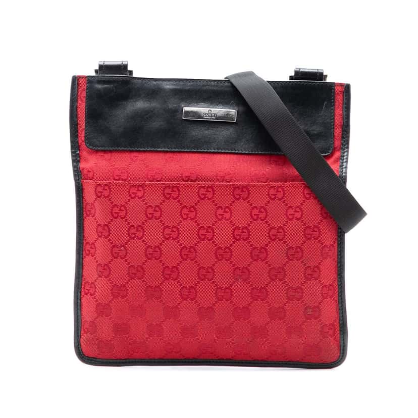 Gucci GG Canvas Crossbody Red Very good condition - Front View