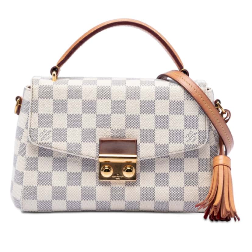 Louis Vuitton Damier Azur Croisette White Very good condition - Front View