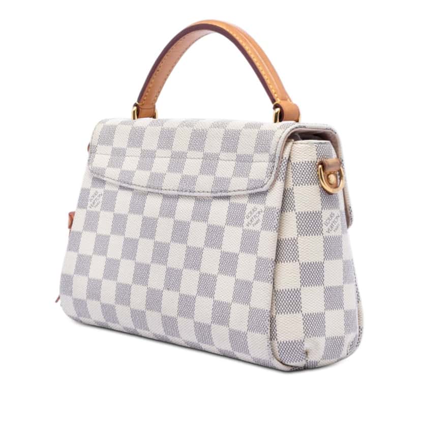 Louis Vuitton Damier Azur Croisette White Very good condition - Back View