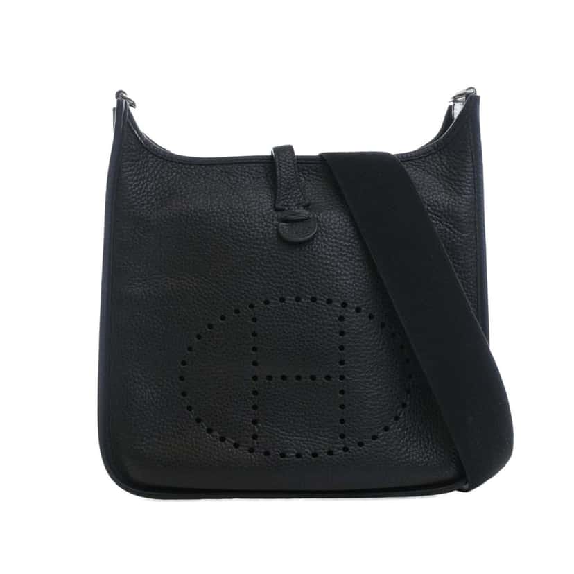 Hermès Clemence Evelyne 29 Black Leather Very good condition - Front View