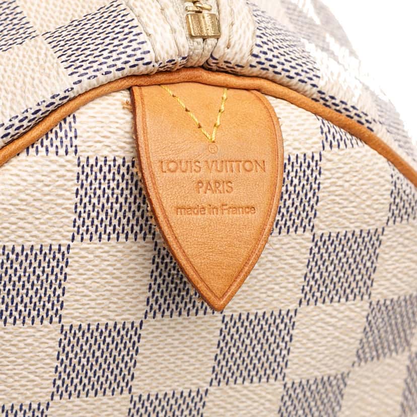 Louis Vuitton Damier Azur Speedy 35 White Very good condition - Box View
