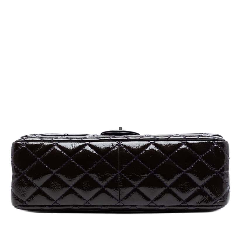 Chanel Quilted Patent Reissue 2.55 Double Flap 226 Purple Leather Very good condition - Inside View