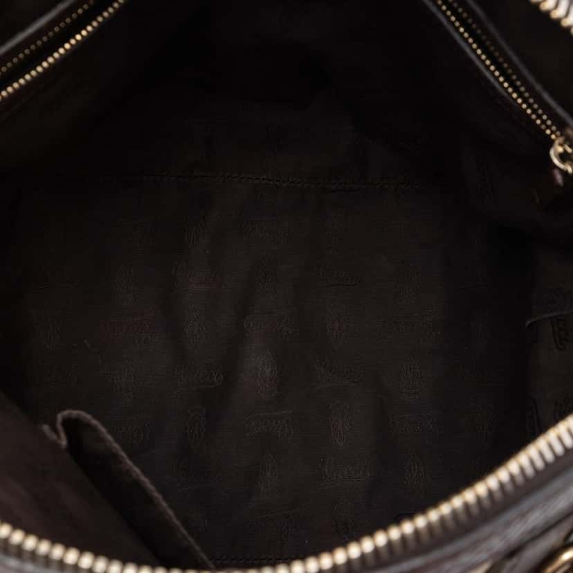 Gucci Medium GG Canvas Charm Dome Satchel Beige Very good condition - Model View