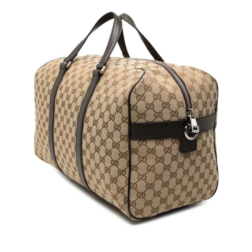 Gucci GG Canvas Travel Bag Beige Very good condition - Back View