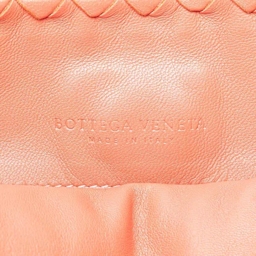 Bottega Veneta Leather Intrecciato Flap Satchel Orange Leather Very good condition - Box View