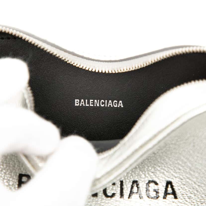 Balenciaga XS Metallic Leather Everyday Camera Bag Silver Leather Very good condition - Box View