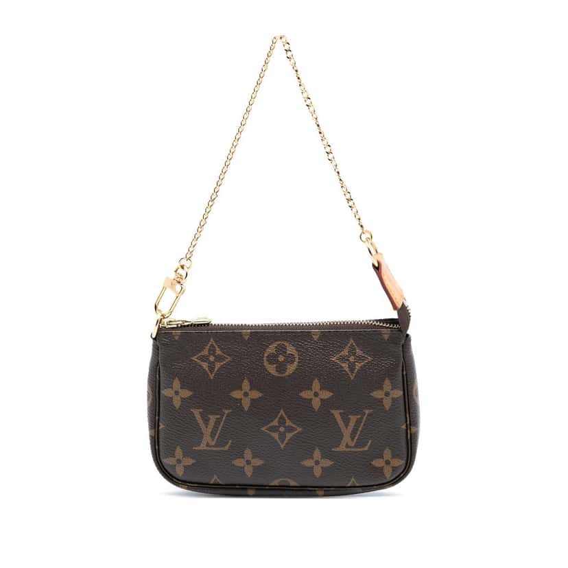 Louis Vuitton Monogram Mini Pochette Accessoires Brown Very good condition - Front View