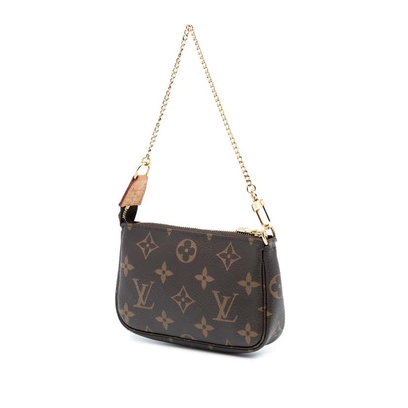 Louis Vuitton Monogram Mini Pochette Accessoires Brown Very good condition - Back View