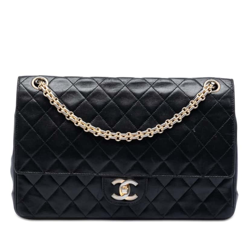 Chanel Medium CC Quilted Lambskin Bijoux Chain Double Flap