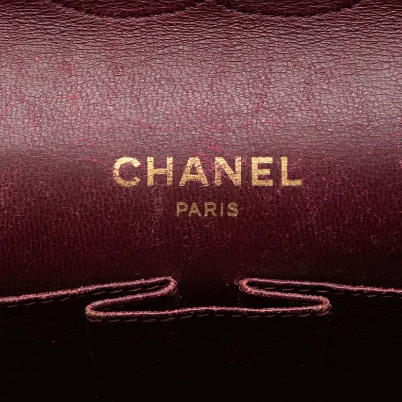 Chanel Medium CC Quilted Lambskin Bijoux Chain Double Flap Black Leather Very good condition - Box View