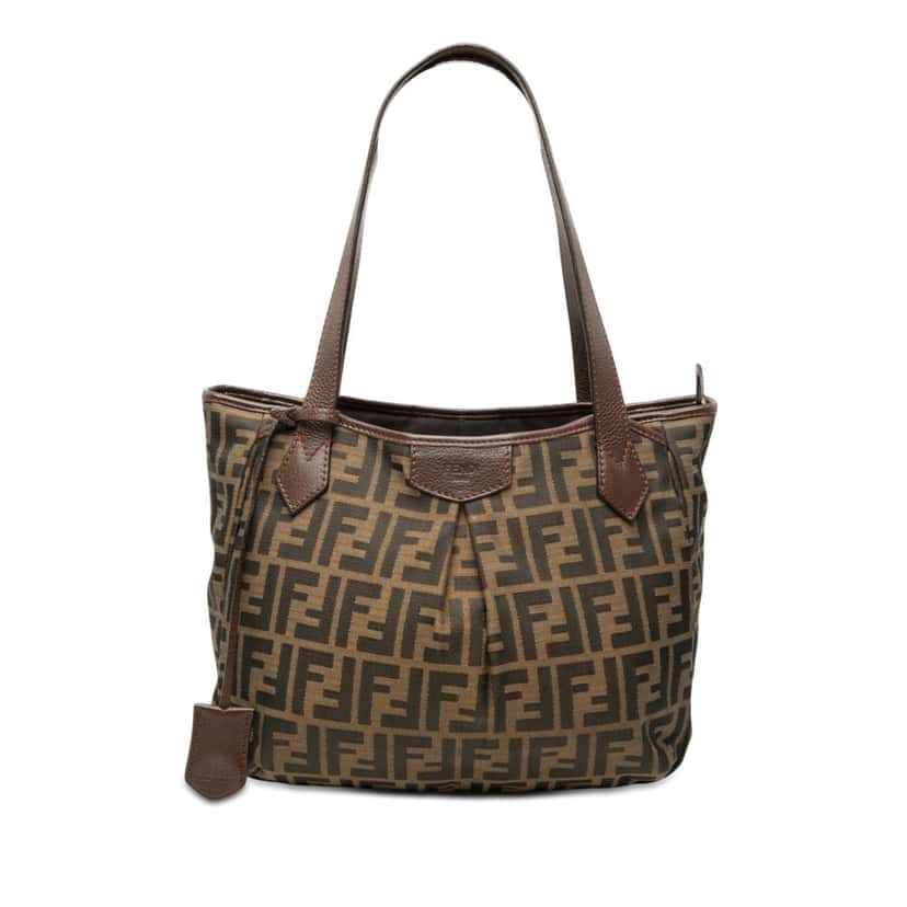 Fendi Zucca Canvas Grande Shopping Tote Brown Very good condition - Front View