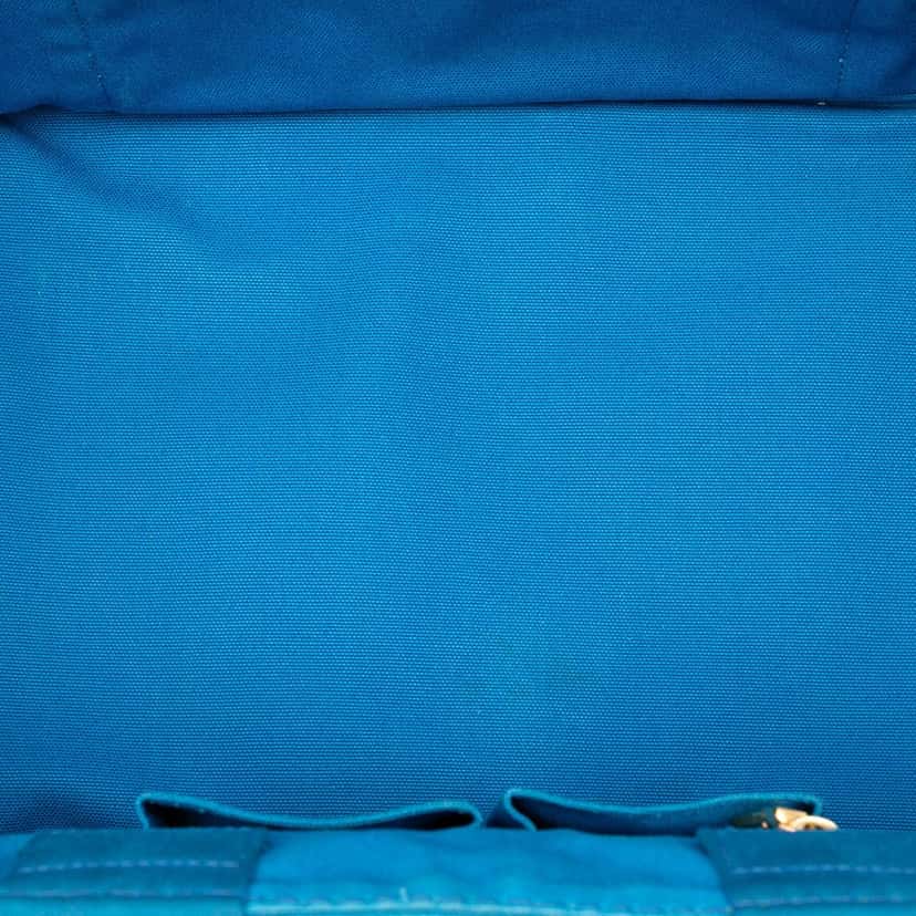 Prada Large Canvas Canapa Logo Satchel Blue Very good condition - Model View