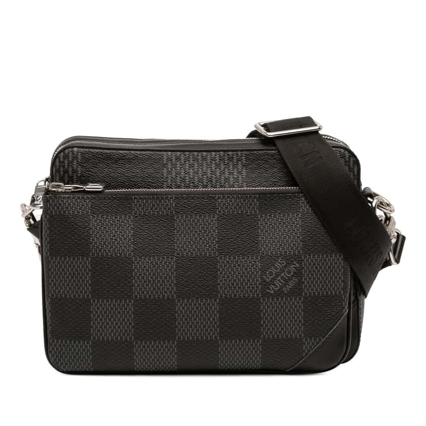 Louis Vuitton Damier Graphite 3D Trio Messenger Bag Black Good condition - Front View