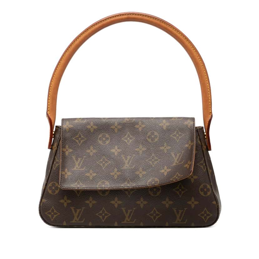Louis Vuitton Monogram Mini Looping Brown Very good condition - Front View