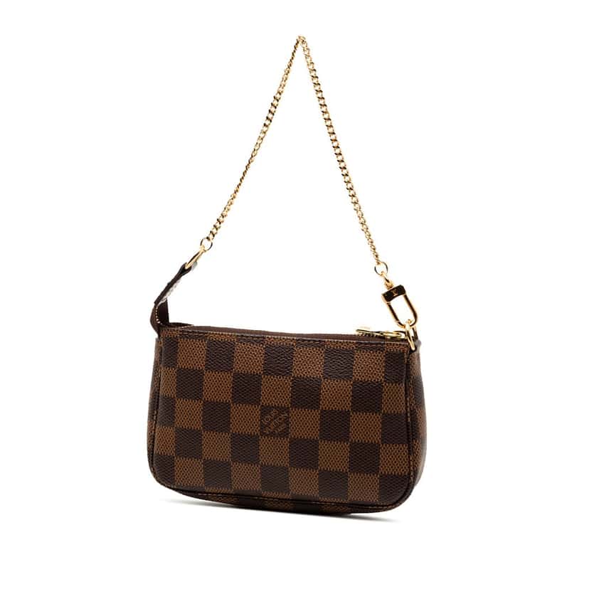 Louis Vuitton Damier Ebene Mini Pochette Accessoires Brown Very good condition - Back View