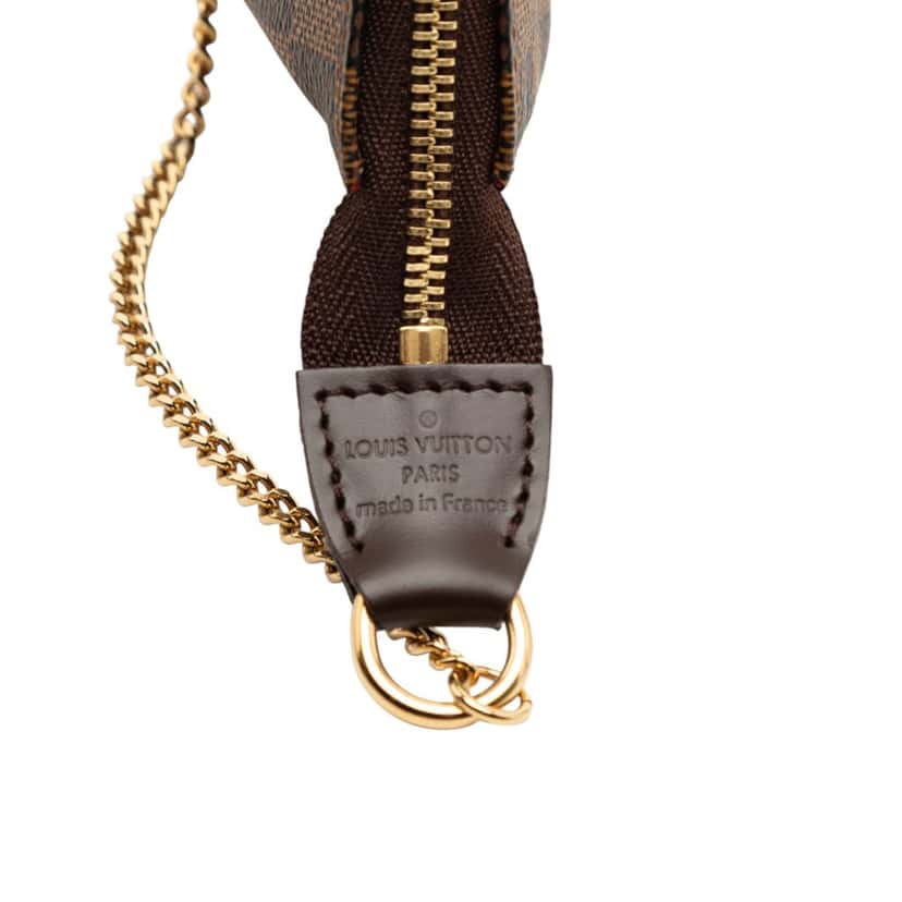 Louis Vuitton Damier Ebene Mini Pochette Accessoires Brown Very good condition - Box View