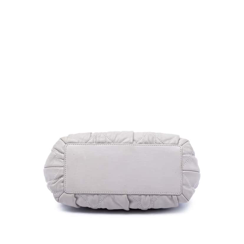 Dior Mini Lambskin Cannage Gaufre Delices Bag Beige Leather Very good condition - Inside View