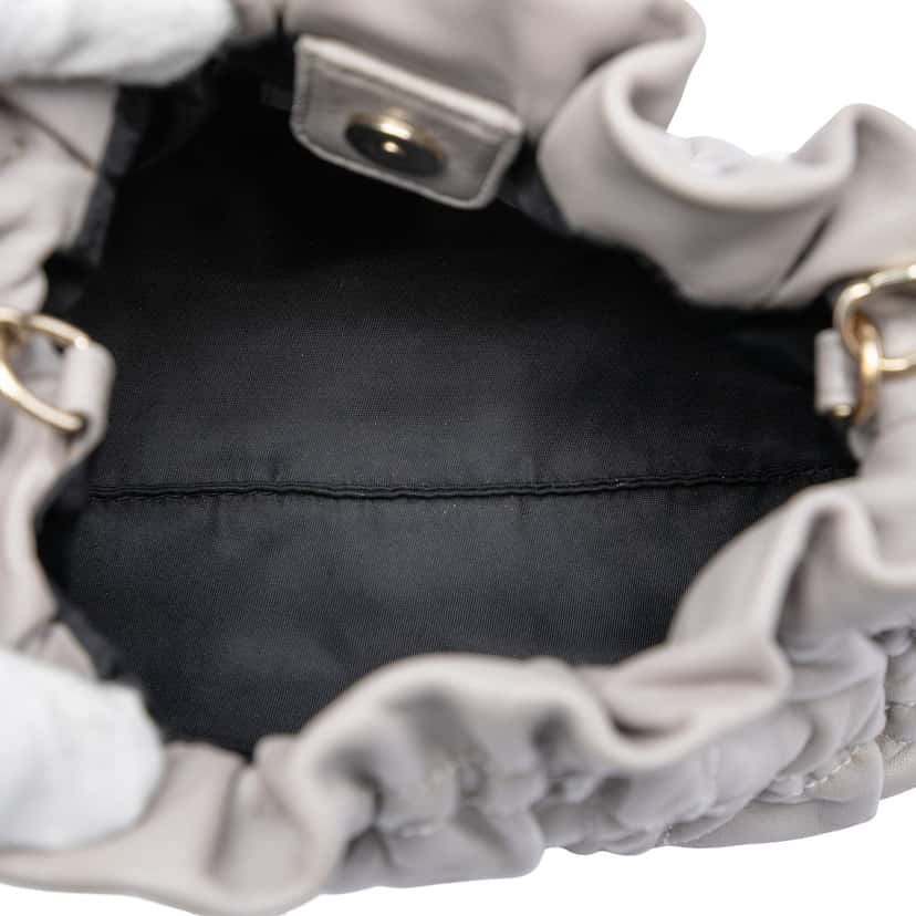 Dior Mini Lambskin Cannage Gaufre Delices Bag Beige Leather Very good condition - Model View