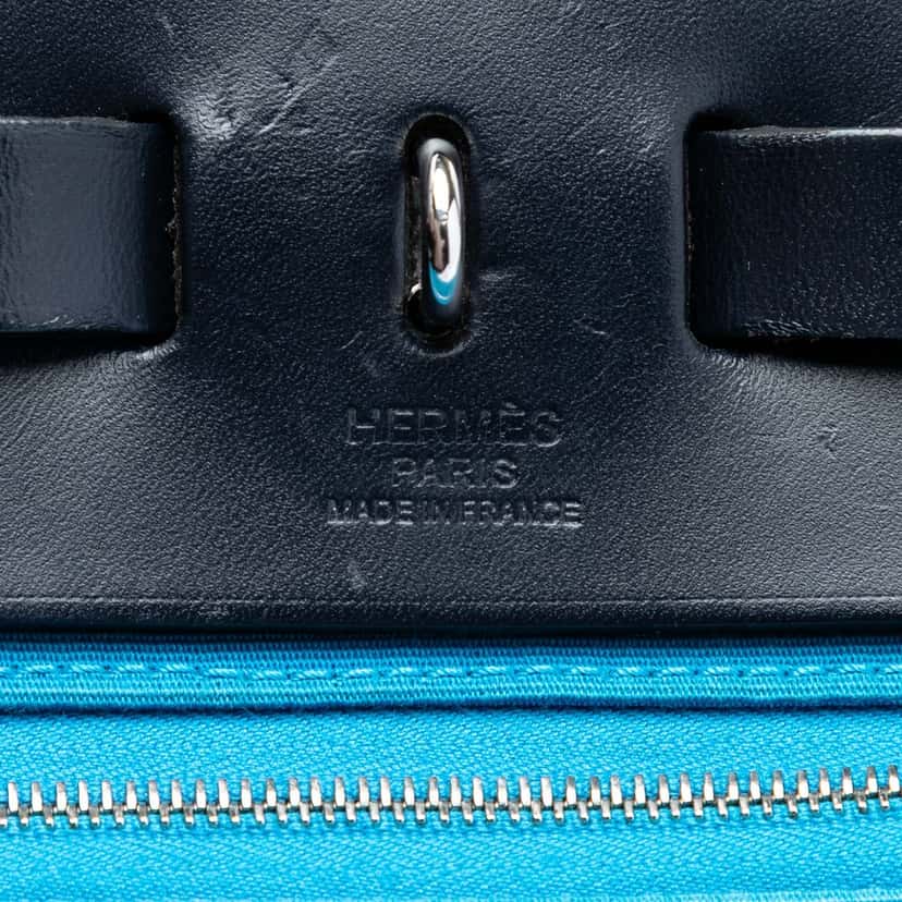 Hermès Toile Herbag Zip 31 Blue Very good condition - Box View