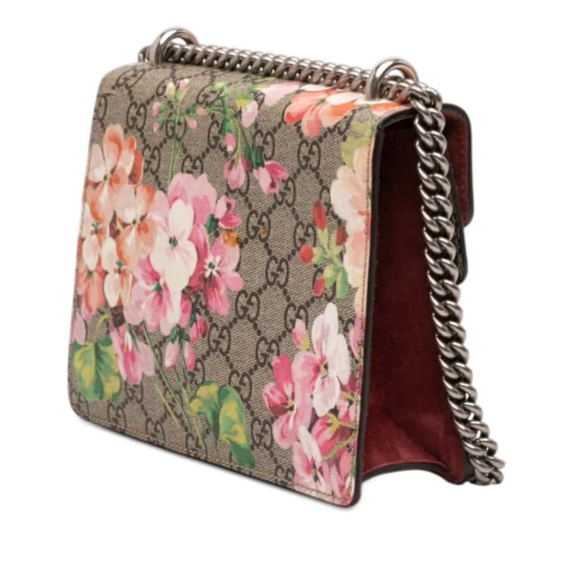 Gucci Small GG Supreme Blooms Dionysus Crossbody Beige Very good condition - Back View
