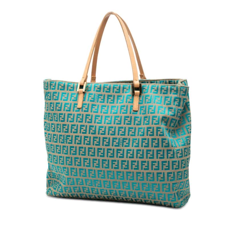 Fendi Zucchino Canvas Tote Beige Very good condition - Back View