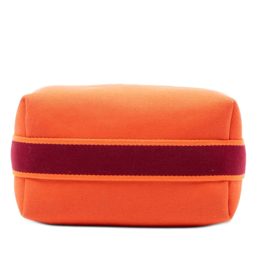 Hermès Small Toile Bride A Brac Case Orange Very good condition - Inside View