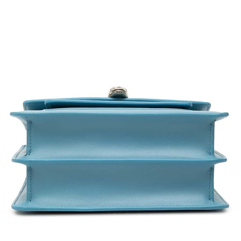 Bvlgari Leather Serpenti Forever Maxi Chain Top Handle Bag Blue Leather Very good condition - Inside View