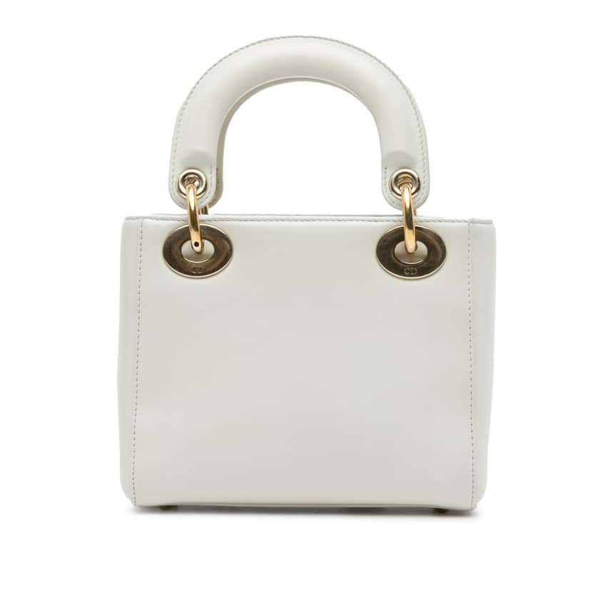 Dior DiorAmour Niki De Saint Phalle Mini Calfskin Lady Dior White Leather Very good condition - Inside View