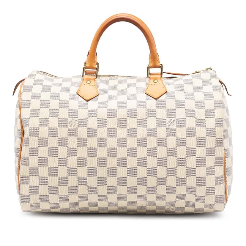 Louis Vuitton Damier Azur Speedy 35 White Very good condition - Front View