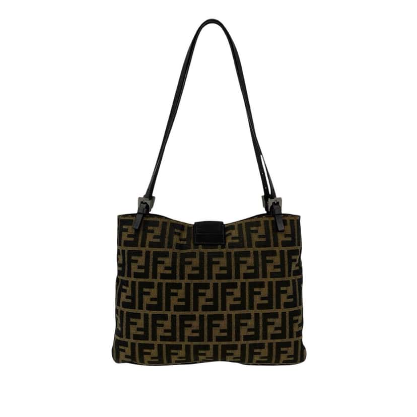 Fendi Zucca Canvas Tote Brown Very good condition - Back View