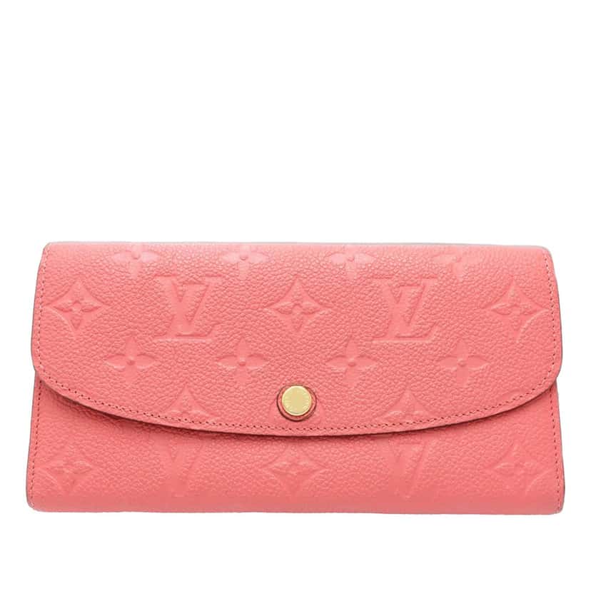 Louis Vuitton Monogram Empreinte Emilie Wallet Pink Leather Very good condition - Front View