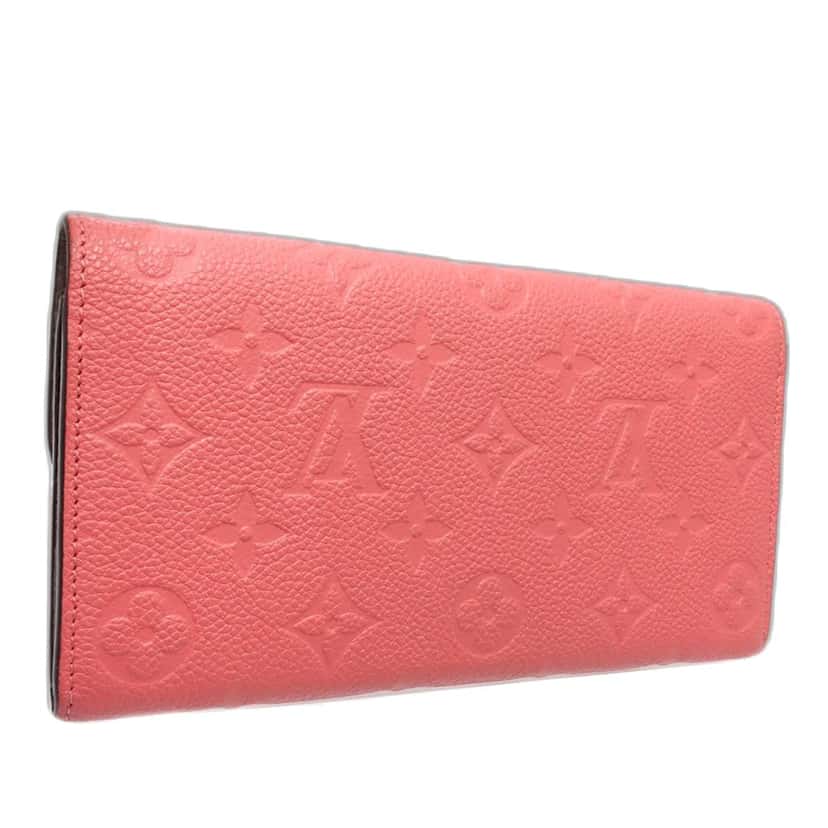 Louis Vuitton Monogram Empreinte Emilie Wallet Pink Leather Very good condition - Back View
