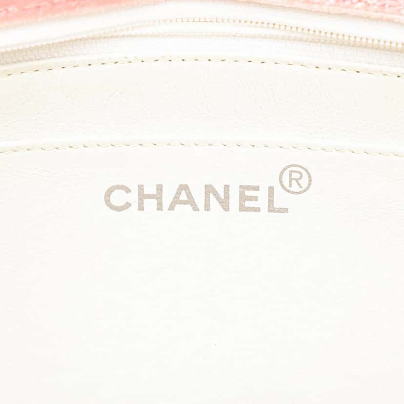 Chanel Medium Micro Quilted Velvet CC Flap Pink Good condition - Box View