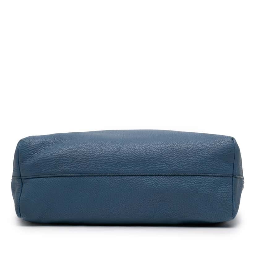 Prada Vitello Daino Open Convertible Tote Blue Leather Very good condition - Inside View
