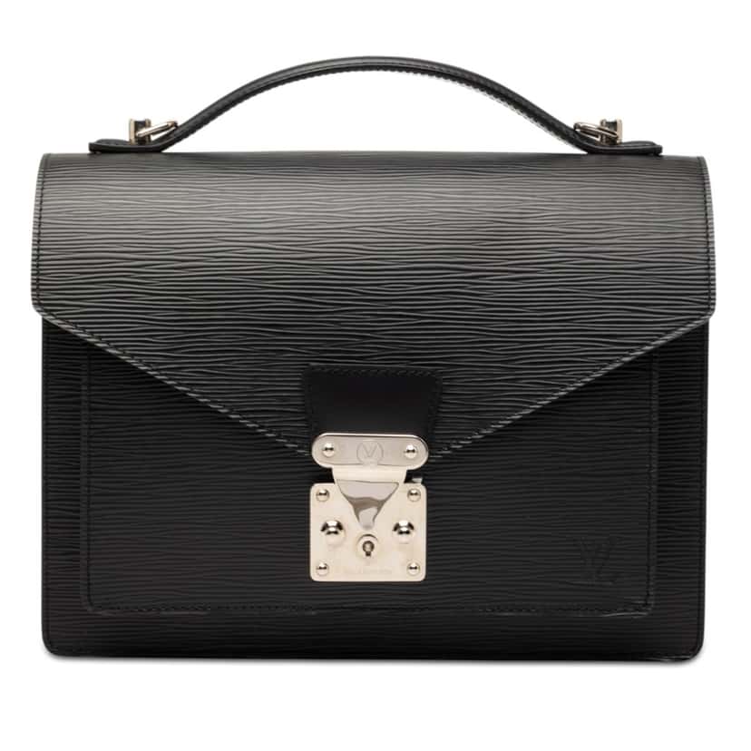 Louis Vuitton Epi Monceau 28 Black Leather Very good condition - Front View