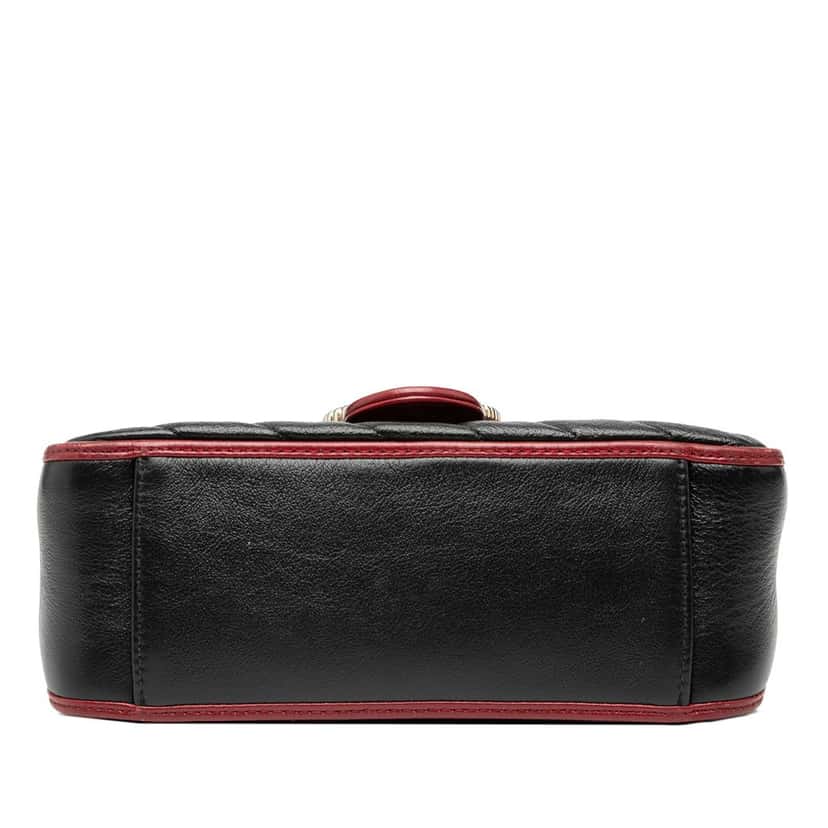 Gucci GG Marmont Matelasse Leather Torchon Top Handle Bag Black Leather Very good condition - Inside View